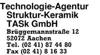 Technologie-Agentur Struktur-Keramik TASK GmbH