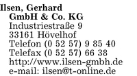 Ilsen GmbH & Co. KG, Gerhard
