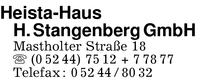 Heista-Haus Heinz Stangenberg GmbH