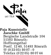 Paja Kunststoffe Jaeschke GmbH