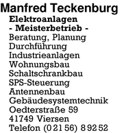 Teckenburg, Manfred