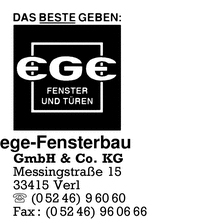 EGE Fensterbau GmbH & Co. KG
