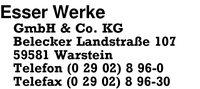 Esser Werke GmbH & Co. KG