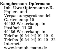 Kamphemann-Opfermann, Inh. Uwe Opfermann e.K.