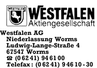 Westfalen AG, Niederlassung Worms