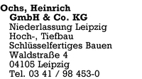 Ochs, Heinrich, GmbH & Co. KG Niederlassung Leipzig