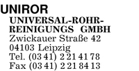 Uniror Universal-Rohrreinigungs GmbH