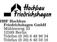HBF Hochbau Friedrichshagen GmbH