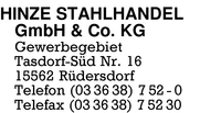 Hinze Stahlhandel GmbH & Co. KG
