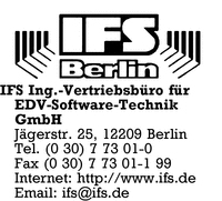 IFS Ing.-Vertriebsbro fr EDV-Software-Technik GmbH