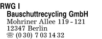 RWG I Bauschutt Recycling GmbH