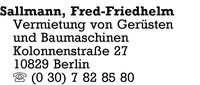 Sallmann, Fred-Friedhelm