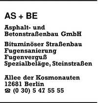 AS + BE Asphalt- und Betonstraenbau GmbH