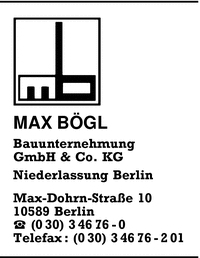 Bgl, Max, Bauunternehmung GmbH & Co KG