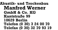 Akustik- und Trockenbau Manfred Werner GmbH & Co. KG