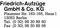 Friedrich-Aufzge GmbH & Co. KG