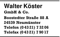 Kster GmbH & Co., Walter