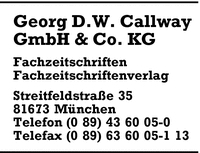 Callwey GmbH & Co. KG, Georg D. W.