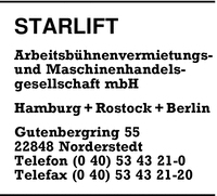 Starlift Arbeitsbhnenvermietungs- und Maschinenhandels GmbH