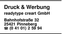 Druck & Werbung readytype creart GmbH