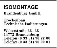 ISO Montage Brandenburg GmbH