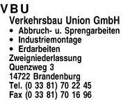VBU Verkehrsbau Union GmbH