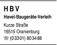 HBV Havel-Baugerte-Verleih