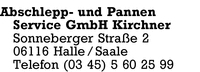 Abschlepp- und Pannenservice GmbH Kirchner