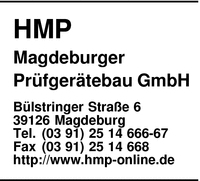 HMP Magdeburger Prfgertebau GmbH