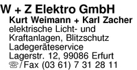 W + Z Elektro GmbH, Kurt Weimann + Karl Zacher
