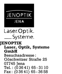 Jenoptik Laser Optik Systeme GmbH