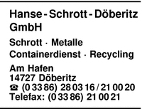 Hanse-Schrott-Dberitz GmbH