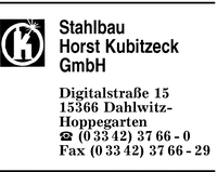 Stahlbau Horst Kubitzeck GmbH