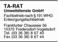 TA-RAT Umweltdienste GmbH
