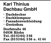 Thinius, Karl, Dachbau GmbH