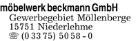 Mbelwerk Beckmann GmbH