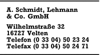 Schmidt, A., Lehmann & Co. GmbH