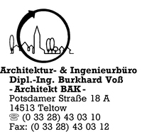 Architektur- & Ingenieurbro Dipl.-Ing. Burkhard Vo
