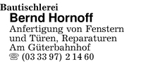 Bautischlerei Bernd Hornoff