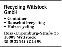 Recycling Wittstock GmbH