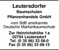 Leutersdorfer Baumschulen Pflanzenhandels GmbH
