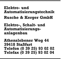 Elektro- und Automatisierungstechnik Rusche & Kerger GmbH