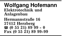 Hofemann, Wolfgang