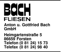 Bach GmbH, Anton u. Gottfried