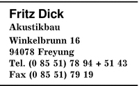Dick, Fritz