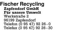 Fischer Recycling Zapfendorf GmbH