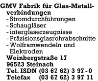 GMV Fabrik fr Glas-Metallverbindungen