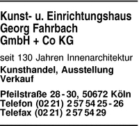 Kunst- und Einrichtungshaus Georg Fahrbach GmbH + Co KG