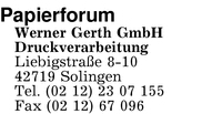 Papierforum Werner Gerth GmbH