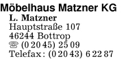 Mbelhaus Matzner KG, L. Matzner